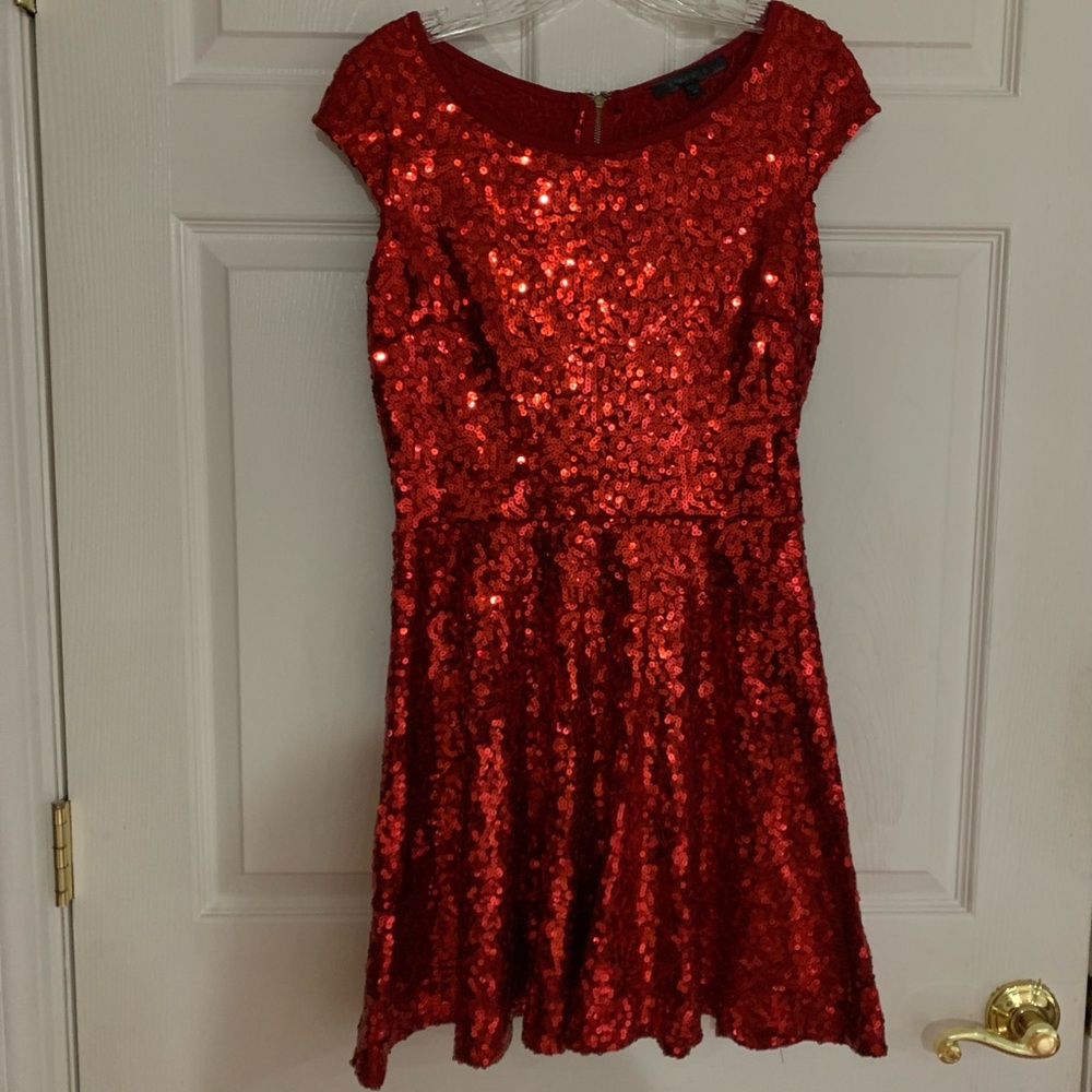 Sequin red dress